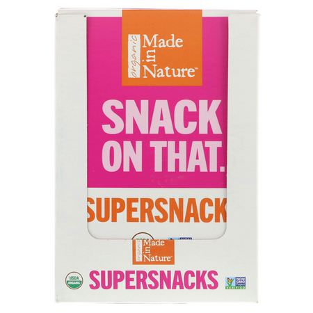 Fikon, Grönsaker, Grönsaksnacks, Frukt: Made in Nature, Organic Figgy Pops, Choco Crunch Supersnacks, 10 Pack, 1.6 oz (45 g) Each