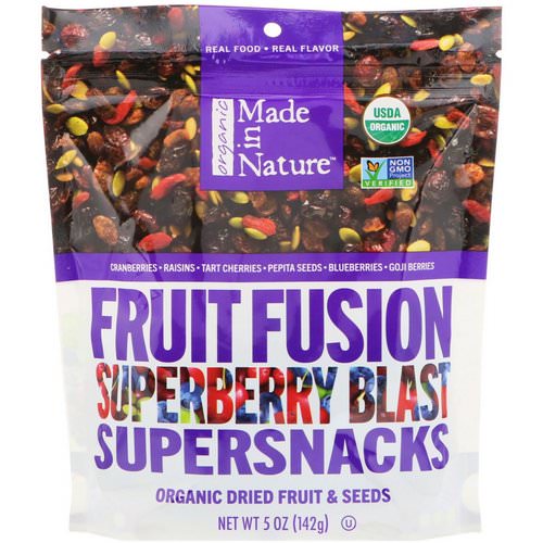 Made in Nature, Organic Fruit Fusion, Superberry Blast Supersnacks, 5 oz (142 g) Review