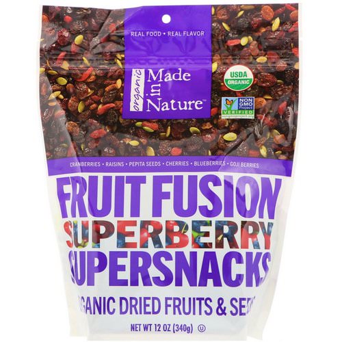 Made in Nature, Organic Fruit Fusion, Superberry Supersnacks, 12 oz (340 g) Review