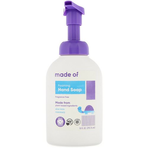 MADE OF, Foaming Hand Soap, Fragrance Free, 10 fl oz (295.74 ml) Review