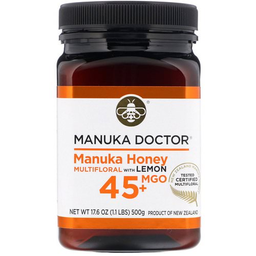 Manuka Doctor, Manuka Honey Multifloral with Lemon, MGO 45+, 1.1 lb (500 g) Review