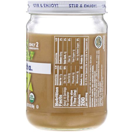 Jordnötssmör, Konserver, Pålägg, Knappar: MaraNatha, Organic Peanut Butter, Creamy, 16 oz (454 g)