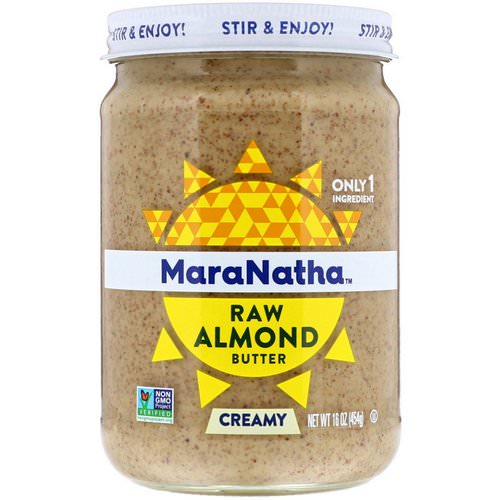 MaraNatha, Raw Almond Butter, Creamy, 16 oz (454 g) Review