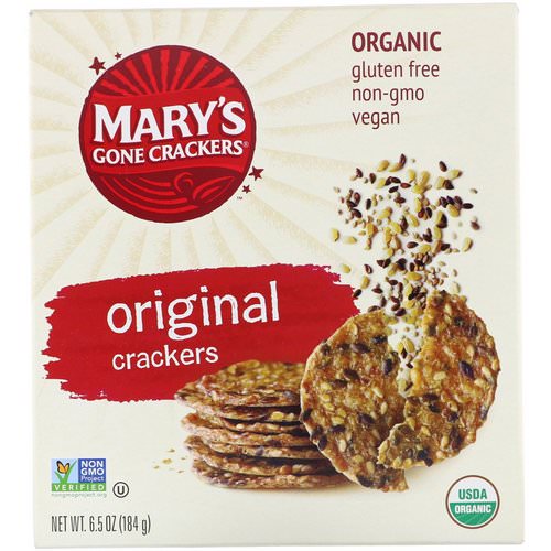 Mary's Gone Crackers, Original Crackers, 6.5 oz (184 g) Review