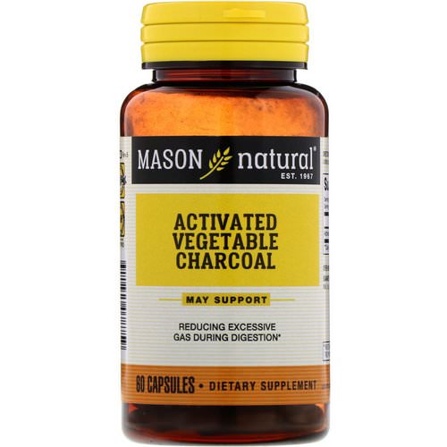 Mason Natural, Activated Vegetable Charcoal, 60 Capsules Review