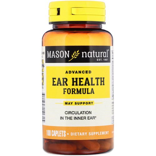 Mason Natural, Advanced Ear Health Formula, 100 Caplets Review