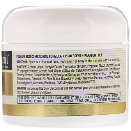 Kollagen, Krämer, Ansiktsfuktare, Skönhet: Mason Natural, Collagen Premium Skin Cream, Pear Scented, 2 oz (57 g)