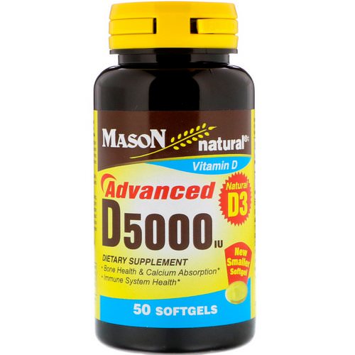 Mason Natural, D5000 IU, 50 Softgels Review
