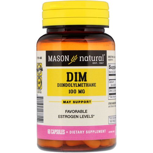 Mason Natural, DIM Diindolylmethane, 100 mg, 60 Capsules Review
