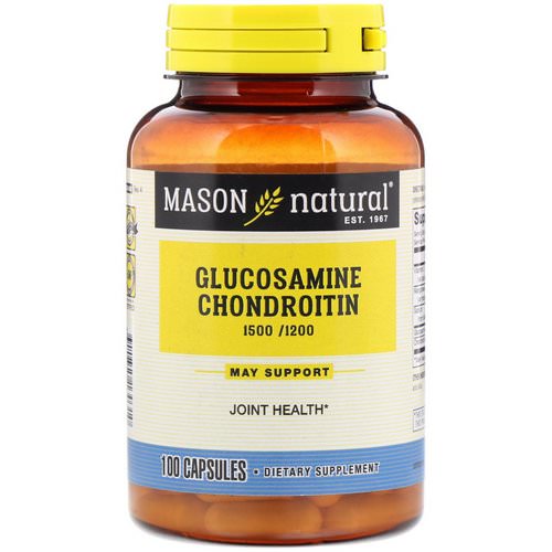Mason Natural, Glucosamine Chondroitin, 1500/2000, 100 Capsules Review