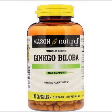 Mason Natural Ginkgo Biloba, Homeopati, Örter