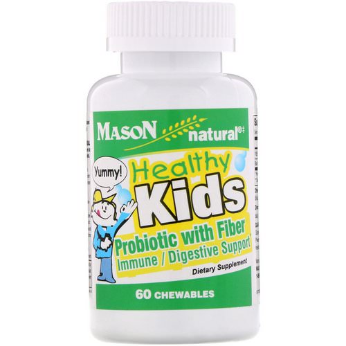 Mason Natural, Healthy Kids Probiotic With Fiber, 60 Chewables Review