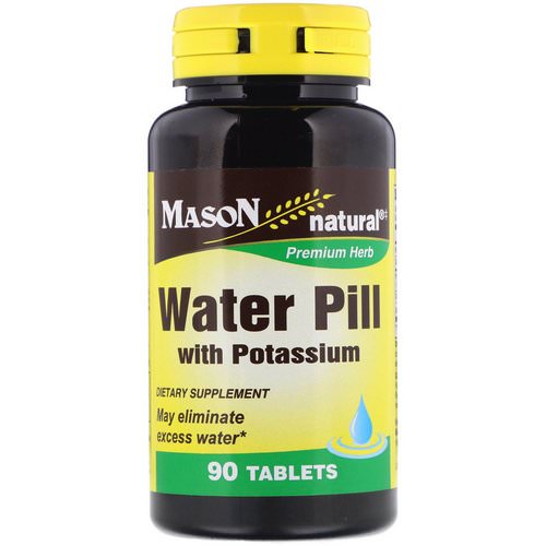 Mason Natural, Water Pill with Potassium, 90 Tablets Review