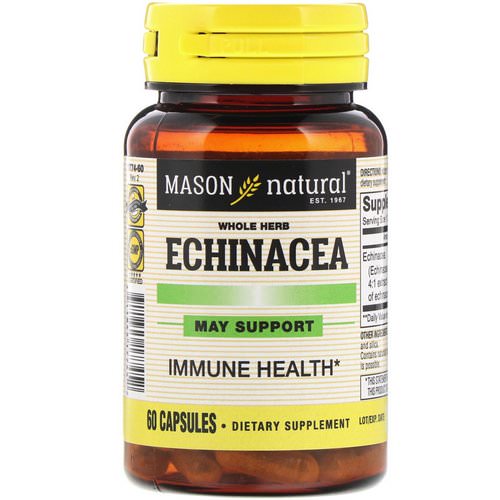 Mason Natural, Whole Herb Echinacea, 60 Capsules Review