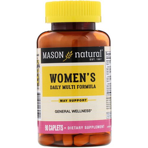 Mason Natural, Women's Daily Multi Formula, 90 Caplets Review