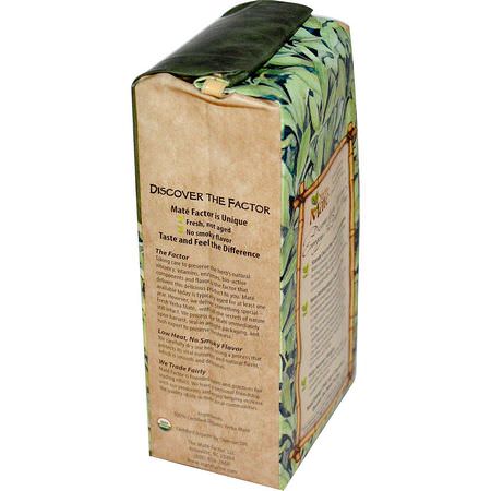 Grönt Te, Yerba Mate, Homeopati, Örter: Mate Factor, Organic Yerba Mate, Fresh Green, Loose Herb Tea, 12 oz (340 g)