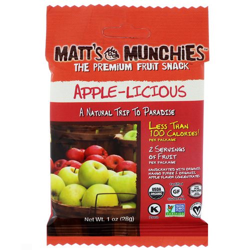 Matt's Munchies, Apple-Licious, 12 Pack, 1 oz (28 g) Each Review