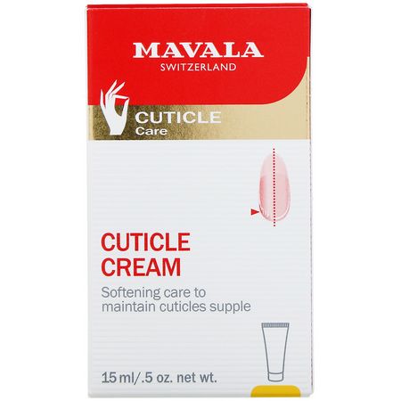 Nagelvård, Naglar, Smink: Mavala, Cuticle Cream, 0.5 oz (15 ml)