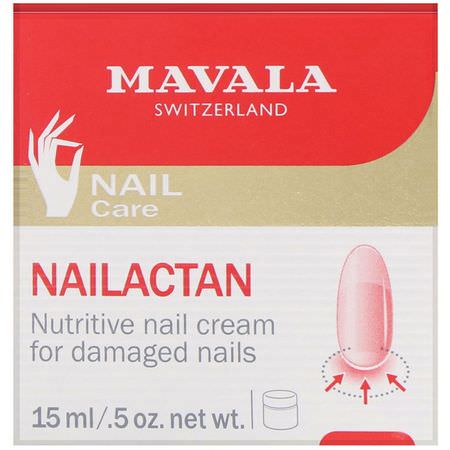 Nagelvård, Naglar, Smink: Mavala, Nailactan, Nutritive Nail Cream, 0.5 oz (15 ml)
