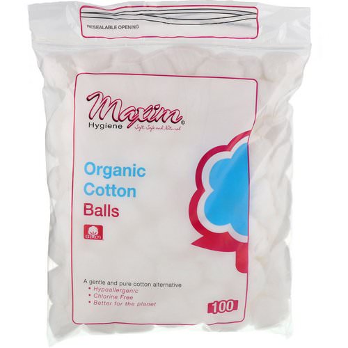 Maxim Hygiene Products, Organic Cotton Balls, 100 Count Review