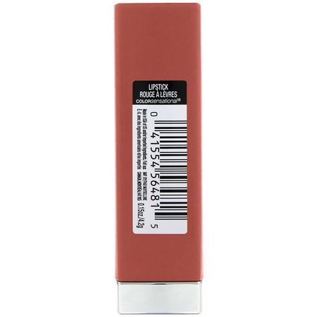 Läppstift, Läppar, Smink: Maybelline, Color Sensational, Made For All Lipstick, 373 Mauve for Me, 0.15 oz (4.2 g)