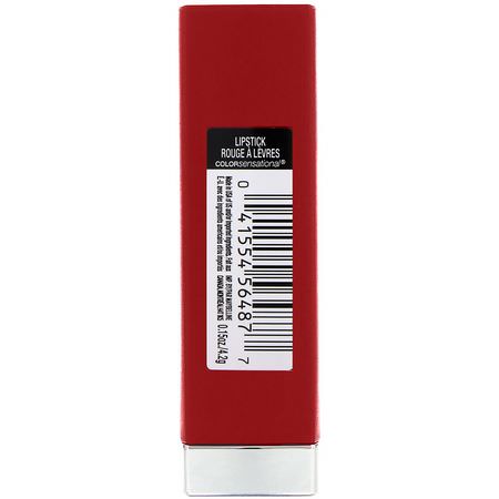 Läppstift, Läppar, Smink: Maybelline, Color Sensational, Made For All Lipstick, 388 Plum for Me, 0.15 oz (4.2 g)