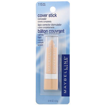 Concealer, Face, Makeup: Maybelline, Cover Stick Concealer, 115 Ivory, 0.16 oz (4.5 g)