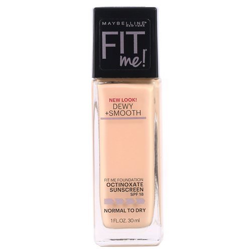Maybelline, Fit Me, Dewy + Smooth Foundation, 118 Light Beige, 1 fl oz (30 ml) Review