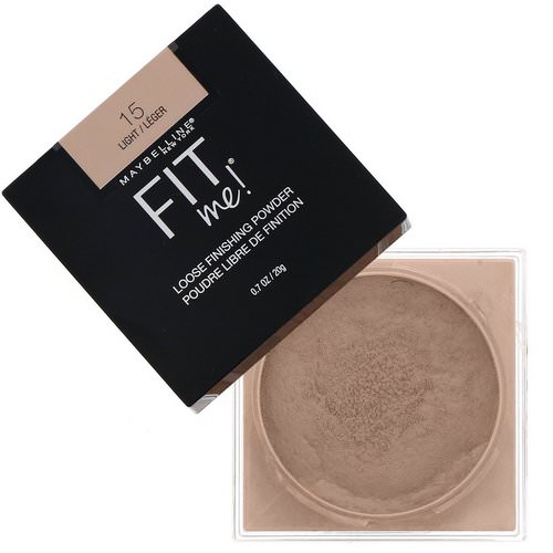 Maybelline, Fit Me, Loose Finishing Powder, 15 Light, 0.7 oz (20 g) Review