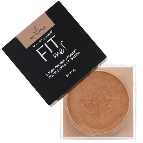 Maybelline, Fit Me, Loose Finishing Powder, 25 Medium, 0.7 oz (20 g) Review