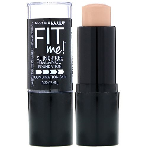 Maybelline, Fit Me, Shine-Free + Balance Stick Foundation, 120 Classic Ivory, 0.32 oz (9 g) Review