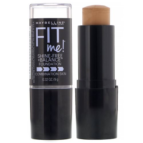 Maybelline, Fit Me, Shine-Free + Balance Stick Foundation, 330 Toffee, 0.32 oz (9 g) Review