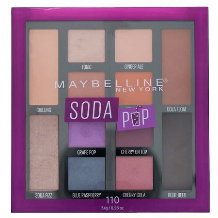 Makeupgåvor, Ögonskugga, Ögon, Smink: Maybelline, Soda Pop Eyeshadow Palette 110, 0.26 oz (7.4 g)