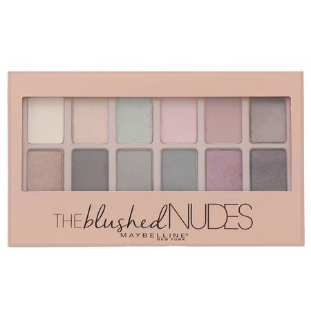 Makeupgåvor, Ögonskugga, Ögon, Smink: Maybelline, The Blushed Nudes Eyeshadow Palette, 0.34 oz (9.6 g)