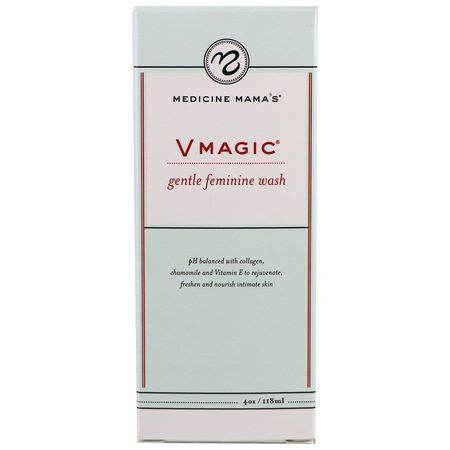 Feminin Hygien, Bad: Medicine Mama's, VMagic, Gentle Feminine Wash, 4 oz (118 ml)