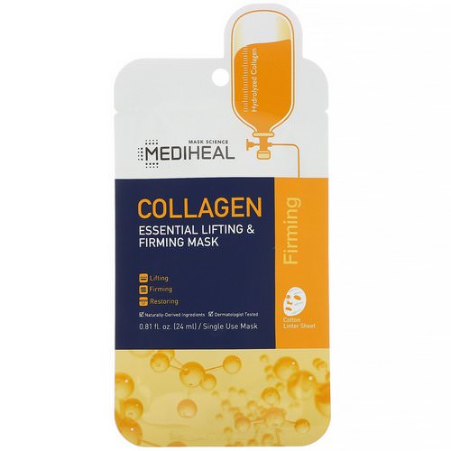 Mediheal, Collagen, Essential Lifting & Firming Mask, 1 Sheet, 0.81 fl oz (24 ml) Review