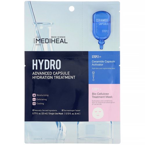 Mediheal, Hydro, Advanced Capsule Hydration Treatment Mask, 1 Sheet, 0.77 fl oz (23 ml) Review