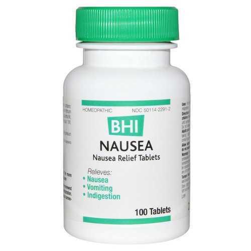 MediNatura, BHI, Nausea, 100 Tablets Review