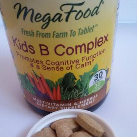 MegaFood, Kids B Complex, 30 Tablets