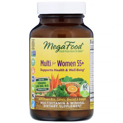 MegaFood, Multi for Women 55+, 60 Tablets Review