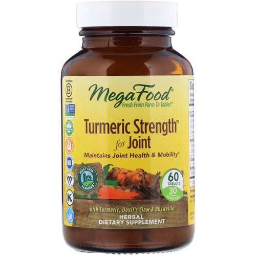 MegaFood, Turmeric Strength For Joint, 60 Tablets Review