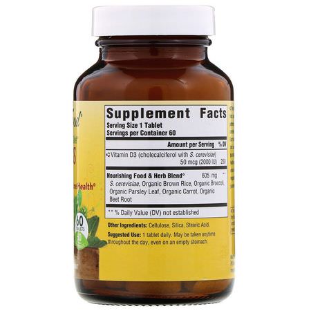 D3 Cholecalciferol, Vitamin D, Vitaminer, Kosttillskott: MegaFood, Vitamin D3, 2000 IU, 60 Tablets