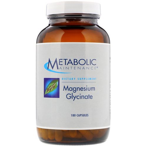 Metabolic Maintenance, Magnesium Glycinate, 180 Capsules Review