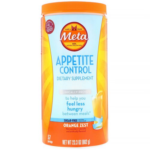 Metamucil, Appetite Control Dietary Supplement, Powder, Orange Zest, 1.45 lbs (662 g) Review