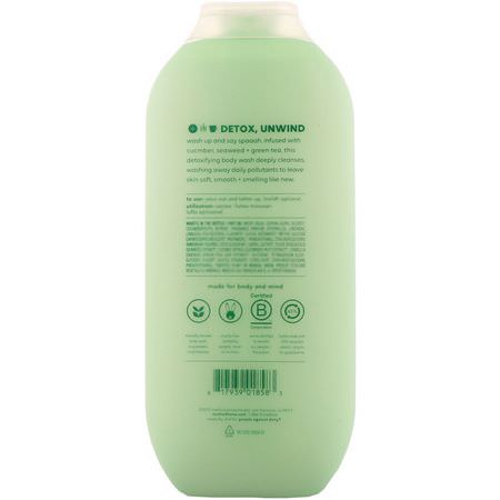 Duschgel, Kroppstvätt, Dusch, Bad: Method, Body, Body Wash, Deep Detox, 18 fl oz (532 ml)