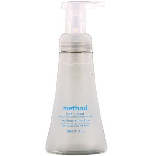 Method, Naturally Derived Foaming Hand Wash, Free + Clear, 10 fl oz (300 ml) Review
