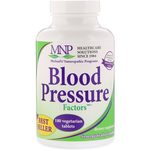 Michael's Naturopathic, Blood Pressure Factors, 180 Vegetarian Tablets Review