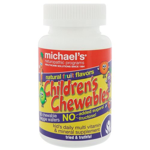 Michael's Naturopathic, Children's Chewables, Natural Fruit Flavors, 60 Chewable Veggie Wafers Review