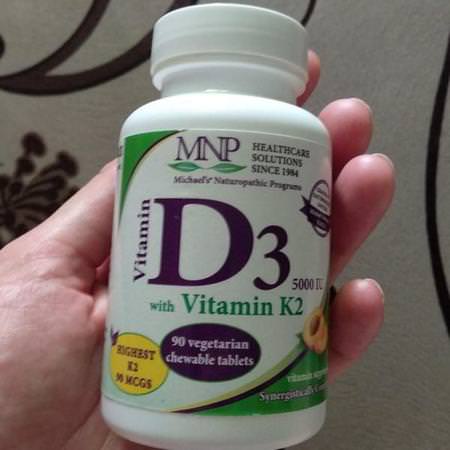 Michael's Naturopathic Vitamin K, D3 Cholecalciferol, D-Vitamin, Vitaminer