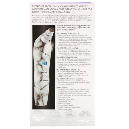 Skin: Michael Todd Beauty, Soniclear Petite, Antimicrobial Sonic Skin Cleansing System, White Marble, 5 Piece Kit